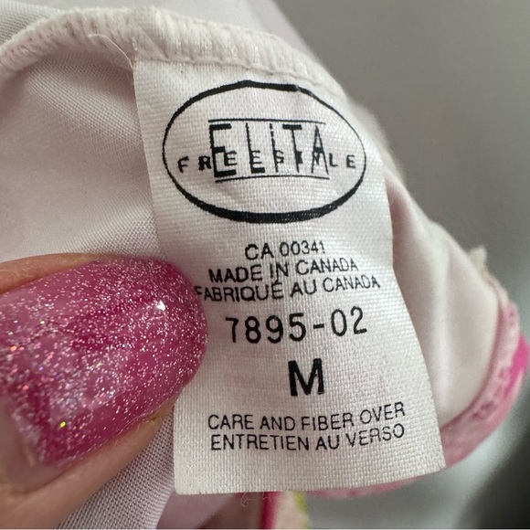 Y2K Vintage Pink Floral Mesh Cami Tank – Fairycore Coquette Retro Festival Top M - Picture 6 of 6